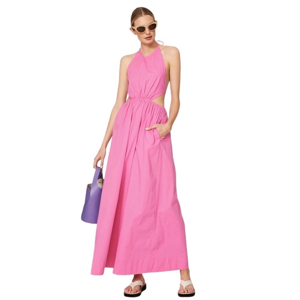 STAUD Pink Maxi Dress